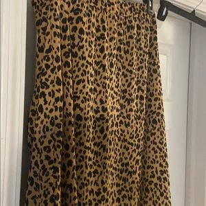 Leopard print skirt